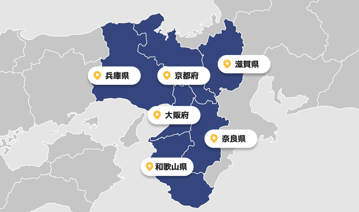 対応エリアマップ